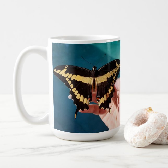 Giant Swallowtail Butterfly Coffee Mug (With Donut)