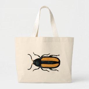 Giant Vintage Beetle Totebag Large Tote Bag