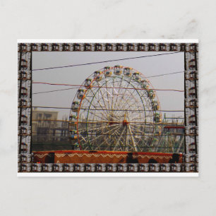 Giant Wheel Rides New Delhi India Craft Festivals Postcard