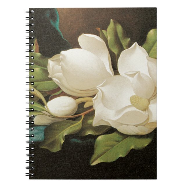 Giant White Magnolias Spiral Notebook (Front)
