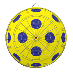 Giant yellow pickleball dartboard game