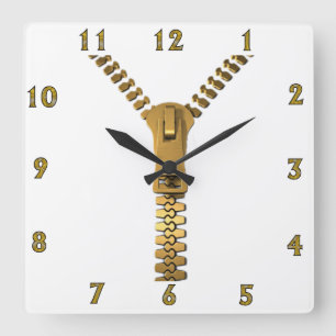 Giant Zipper Wall Clock