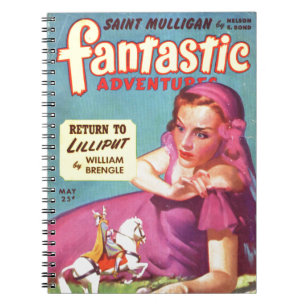 Giantess in a lavender Dress Spiral Notebook