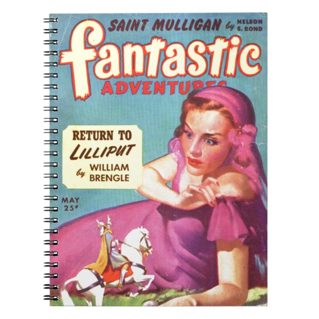 Giantess in a lavender  Dress Spiral Notebook (Front)