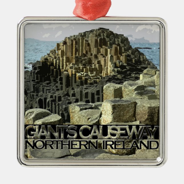 Giants Causeway Metal Tree Decoration (Front)