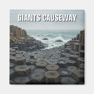 Giants Causeway Northern Ireland Travel Sunset Magnet