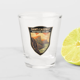 Giants Causeway Northern Ireland Travel Vintage Shot Glass