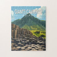 Giant's Causeway Travel Art Vintage