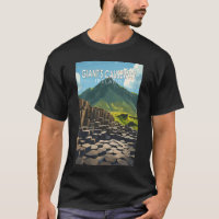 Giant's Causeway Travel Art Vintage