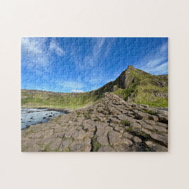 Giants Causeway with Blue Sky in Northern Ireland Jigsaw Puzzle (Horizontal)