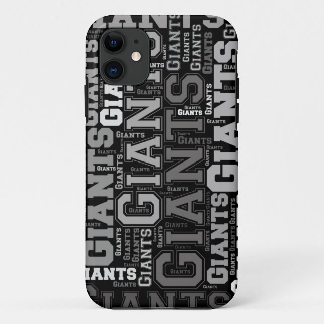 Giants Team Name Collage Case-Mate iPhone Case (Back)