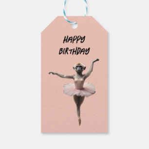Gibbon Monkey Ballet Dancer In A Tutu, Gift Tags