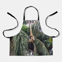 Gibbon Monkey Just Hanging Around, Kids Apron