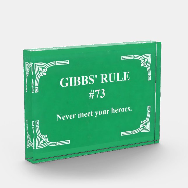 Gibbs' rule 73 photo block (Left)
