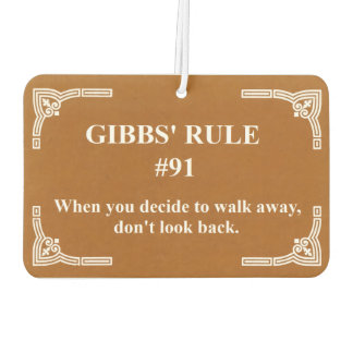 Gibbs' rule 91 car air freshener
