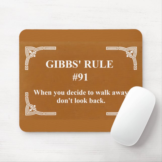 Gibbs' rule 91 mouse pad (With Mouse)
