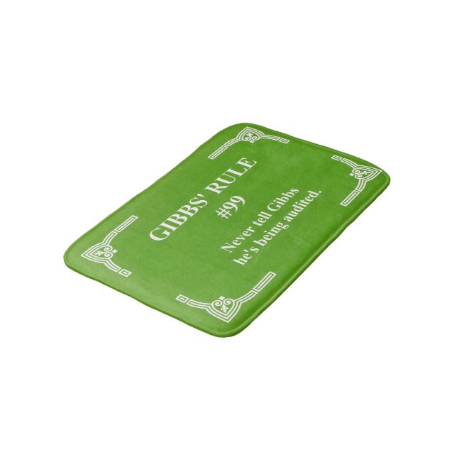 Gibbs' rule 99 bath mat (Angled)