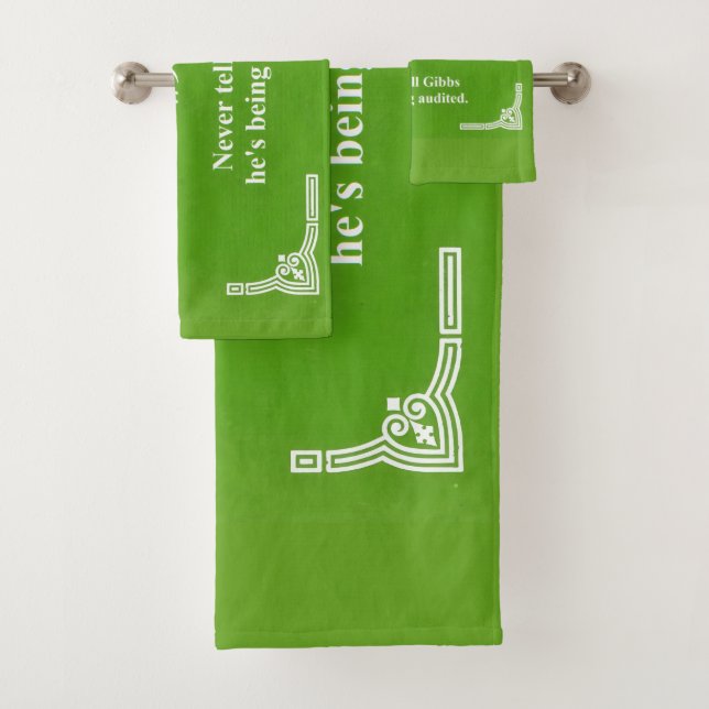 Gibbs' rule 99 bath towel set (Insitu)