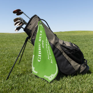 Gibbs' rule 99 golf towel