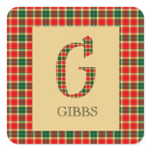 Gibbs Tartan Monogram G  