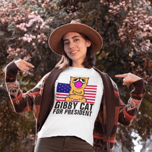 GIBBY CAT FOR PRESIDENT 2024 FUNNY T-SHIRTS (Creator Uploaded)