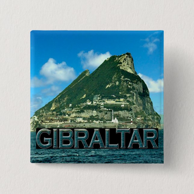 Gibraltar 15 Cm Square Badge (Front)