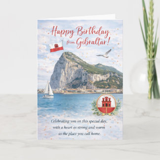 Gibraltar Birthday Card