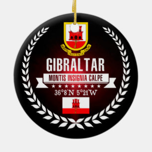 Gibraltar Ceramic Tree Decoration