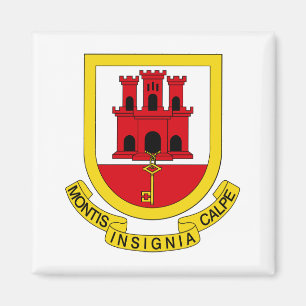 Gibraltar coat of arms magnet