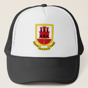 Gibraltar coat of arms trucker hat