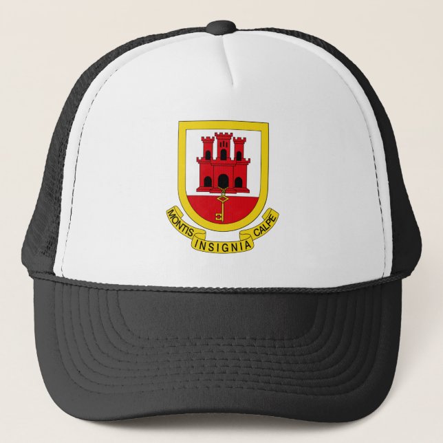 Gibraltar coat of arms trucker hat (Front)