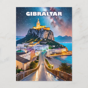 Gibraltar, crossroads of horizons and travels postcard