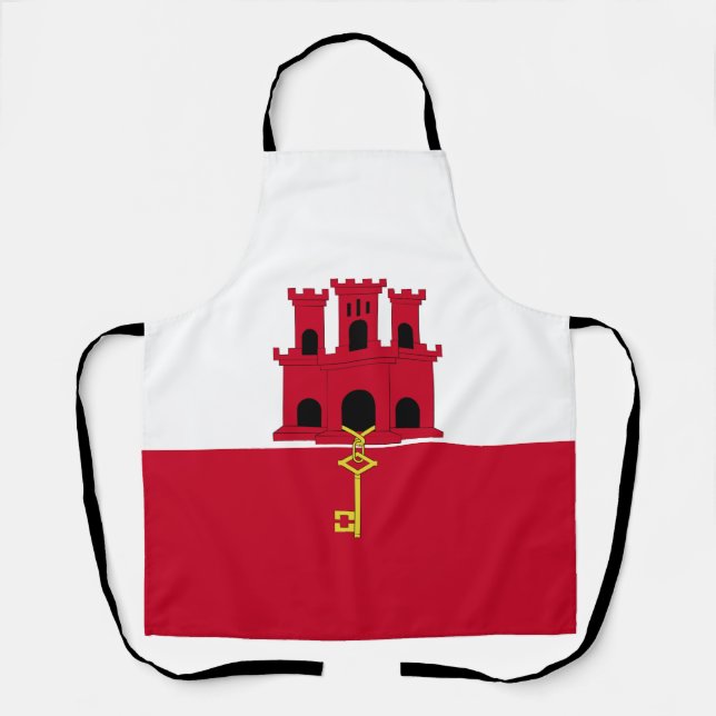 Gibraltar flag apron (Front)