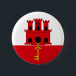 Gibraltar Flag Button<br><div class="desc">Button with the Flag of Gibraltar.</div>