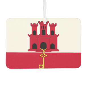Gibraltar flag car air freshener