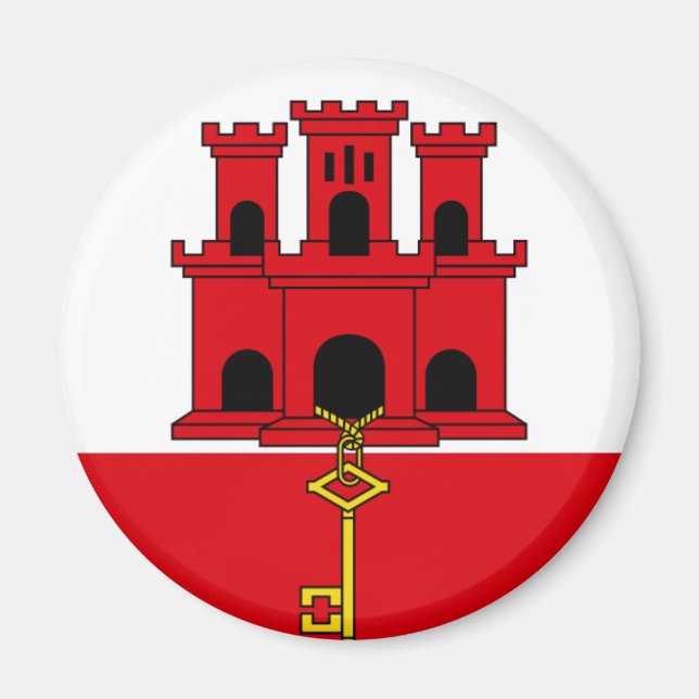 Gibraltar Flag  GI Magnet (Front)