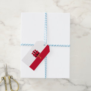 Gibraltar flag gift tags