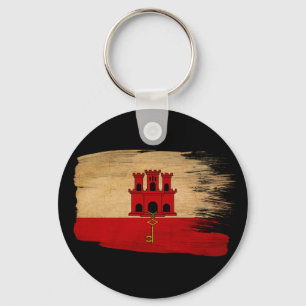 Gibraltar Flag Key Ring
