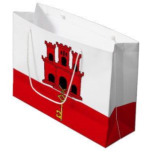 Gibraltar Flag Large Gift Bag
