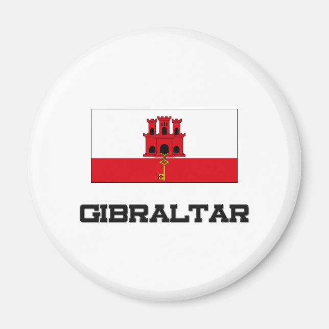 Gibraltar Flag Magnet (Front)