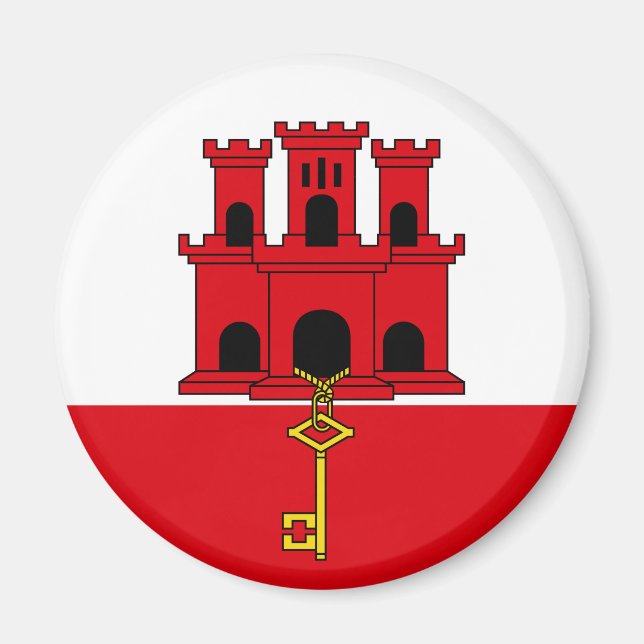 Gibraltar Flag Magnet (Front)