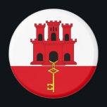 Gibraltar Flag Magnet<br><div class="desc">Magnet with the Flag of Gibraltar.</div>