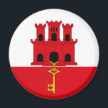 Gibraltar Flag Magnet<br><div class="desc">Magnet with the Flag of Gibraltar.</div>
