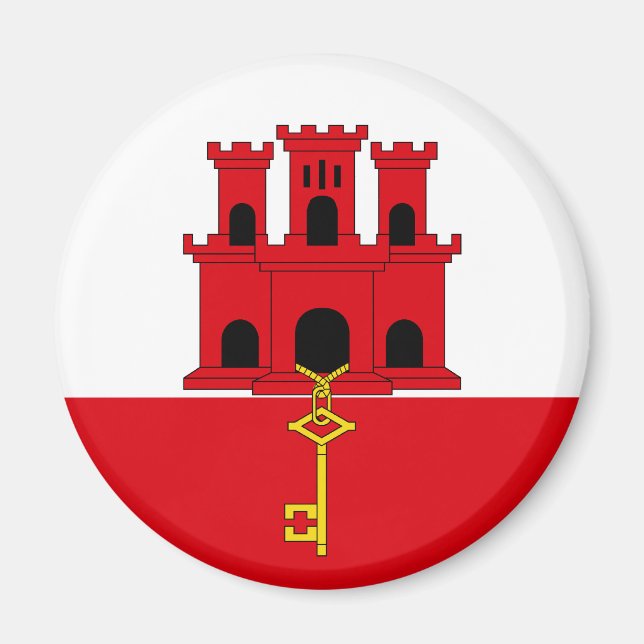 Gibraltar Flag Magnet (Front)