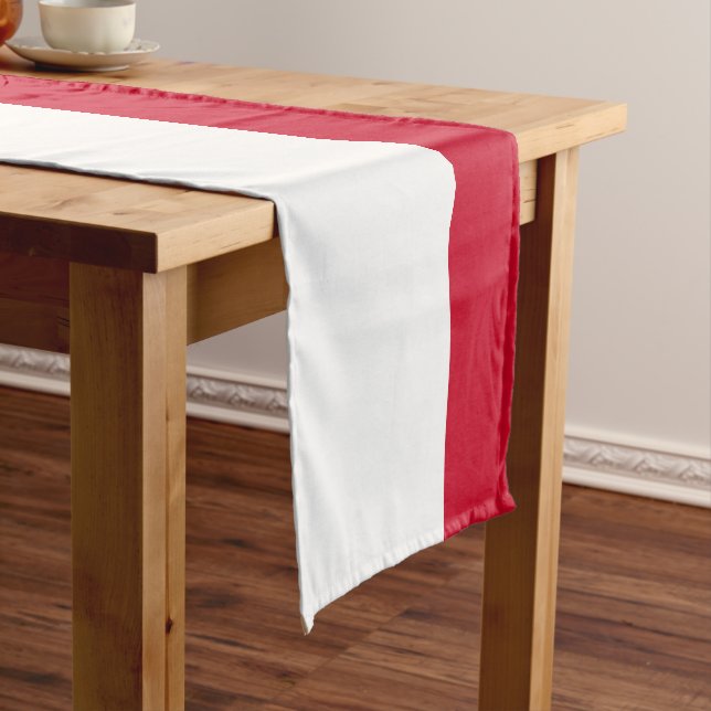 Gibraltar flag short table runner (In Situ)