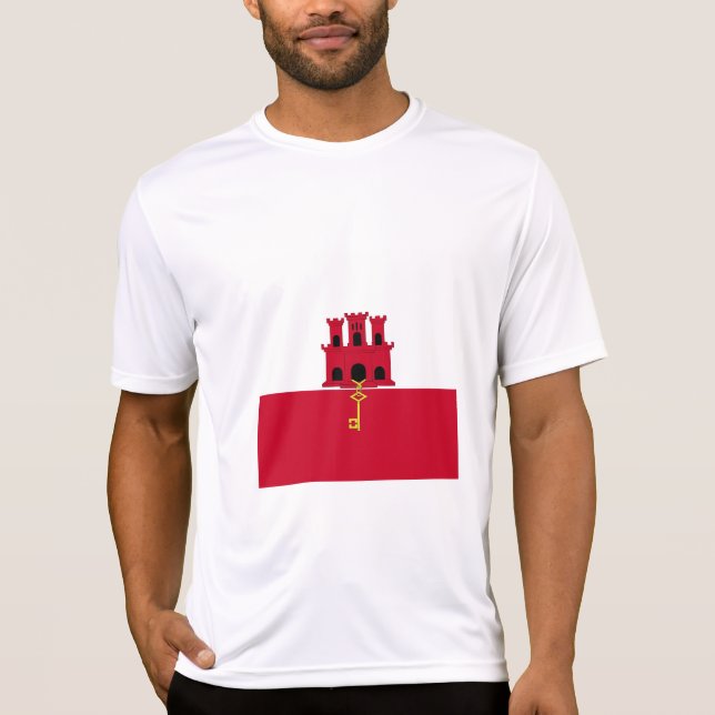 Gibraltar flag T-Shirt (Front)