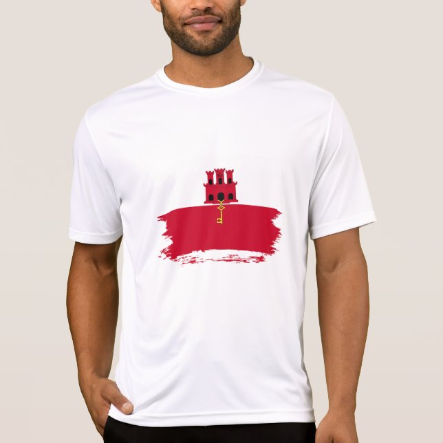 Gibraltar flag T-Shirt (Front)