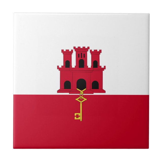 Gibraltar flag tile (Front)