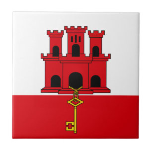 Gibraltar Flag Tile