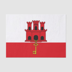 Gibraltar Flag Tissue Paper